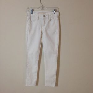 American Eagle Outfitters Cream Jeggings Size: 0